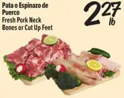 El Super Fresh Fresh Pork Neck Bones or Cut Up Feet offer