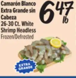El Super Fresh 26-30 Ct. White Shrimp Headless offer