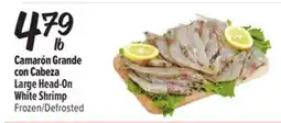El Super Fresh Large Head-On White Shrimp offer