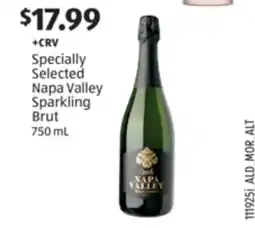 Aldi Specially Selected Napa Valley Sparkling Brut offer