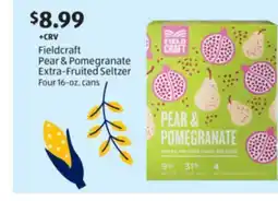 Aldi Fieldcraft Pear & Pomegranate Extra-Fruited Seltzer offer