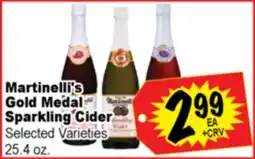 Superior Grocers Martinelli Gold Medal Sparkling Cider offer