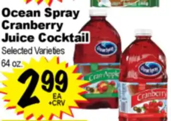 Superior Grocers Ocean Spray Cranberry Juice Cocktail offer