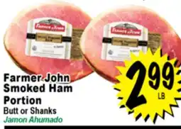 Superior Grocers Farmer John Smoked Ham Portion offer