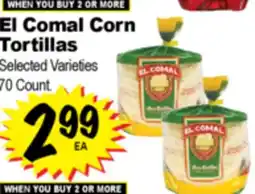 Superior Grocers El Comal Corn Tortillas offer