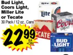 Superior Grocers Bud Light, Coors Light, Miller Lite or Tecate offer