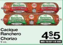 Superior Grocers Cacique Ranchero Chorizo offer