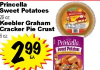 Superior Grocers Princella Sweet Potatoes 29 oz. Keebler Graham Cracker Pie Crust 6 oz offer