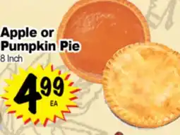 Superior Grocers Apple or Pumpkin Pie offer