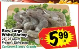 Superior Grocers Raw Large White Shrimp offer