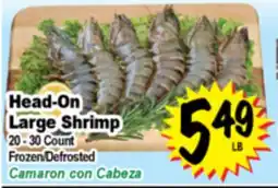 Superior Grocers Head-On Large Shrimp offer