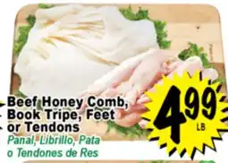 Superior Grocers Beef Honey Comb, Book Tripe, Feet or Tendons offer