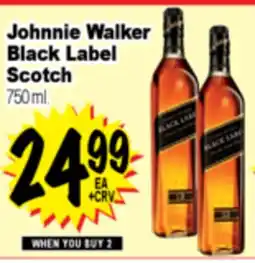 Superior Grocers Johnnie Walker Black Label Scotch offer