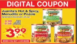 Superior Grocers Juanita's Hot & Spicy, Menudito or Pozole offer