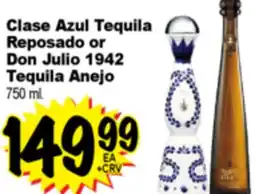 Superior Grocers Clase Azul Tequila Reposado or Don Julio 1942 Tequila Anejo offer