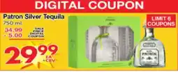 Superior Grocers Patron Silver Tequila offer