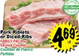 Superior Grocers Pork Riblets or Diced Ribs offer