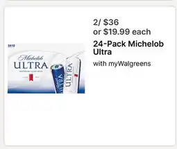 Walgreens 24-Pack Michelob Ultra offer