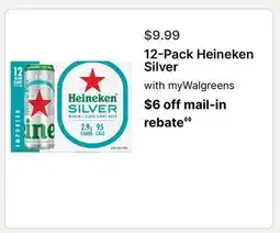 Walgreens 12-Pack Heineken Silver offer