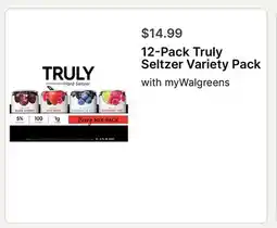Walgreens Truly Seltzer Variety Pack offer