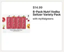 Walgreens 8-Pack Nutrl Vodka Seltzer Variety Pack offer