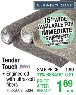Menards Designer's Image Tender Touch offer