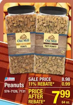 Menards Peanuts offer