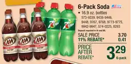 Menards 6-Pack Soda offer