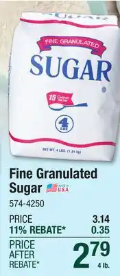 Menards Fine Granulated Sugar offer