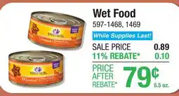 Menards Wet Food offer