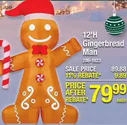 Menards 12'H Gingerbread Man offer