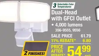 Menards Dual-Head with GFCI Outlet offer