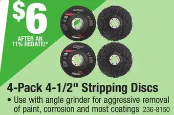 Menards 4-Pack 4-1/2 Stripping Discs offer