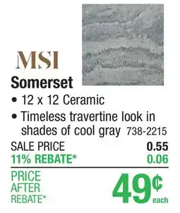Menards Somerset Waterproof Tile offer