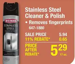 Menards Stainless Steel Cleaner & Polish offer
