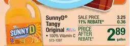 Menards SunnyD Tangy Original offer