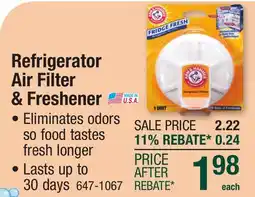 Menards Refrigerator Air Filter & Freshener offer