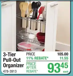 Menards 3-Tier Pull-Out Organizer offer