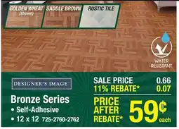 Menards DESIGNER'S IMAGE Bronze Series offer
