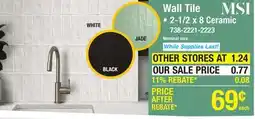 Menards Wall Tile offer
