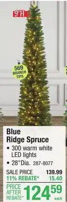Menards Blue Ridge Spruce offer
