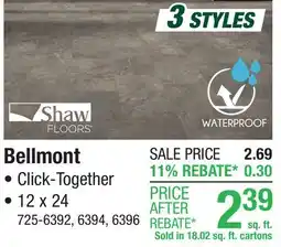 Menards Bellmont Vinyl Floor Tiles offer