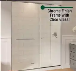 Menards Semi-Frameless Shower Door offer