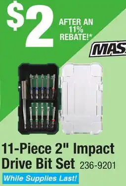 Menards 11-Piece 2 Impact Drive Bit Set offer