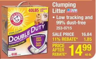 Menards Clumping Litter offer