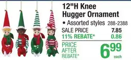 Menards 12H Knee Hugger Ornament offer