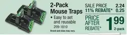 Menards 2-Pack Mouse Traps offer