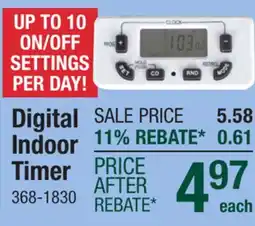 Menards Digital Indoor Timer offer