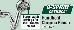 Menards Tuscany Handheld Chrome Finish offer
