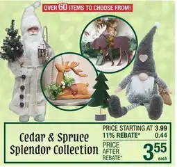 Menards Cedar & Spruce Splendor Collection offer
